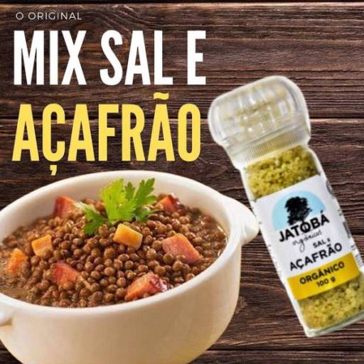 O Mix Sal e Açafrão com moedor Orgânico Jatobá é uma especiaria largamente utilizada na culinária Brasileira‼️ em Botucatu, SP por Gosto de Vila Armazém