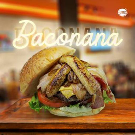 Comprar o produto de Baconana em Hambúrguer Gourmet pela empresa Rocha Farias Burguer e Pizzaria em Mineiros, GO por Solutudo