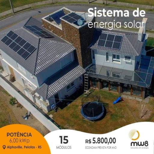 Instalação residencial de energia solar por Mw8 Soluções em Energia