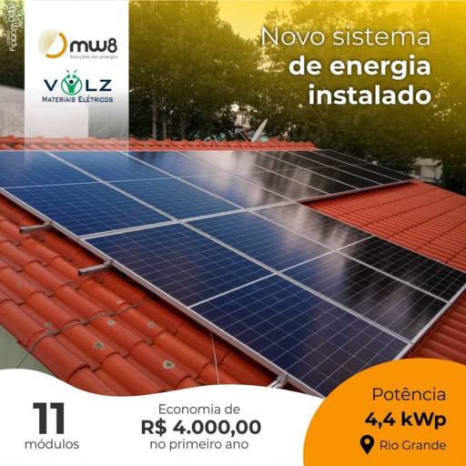  Instalação comercial de energia solar por Mw8 Soluções em Energia