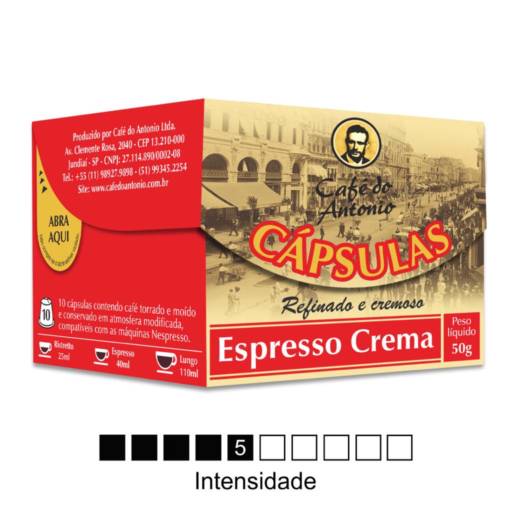 Cápsulas de Café para Máquinas Nespresso Crema  por Café do Antônio - Café Gourmet Premium