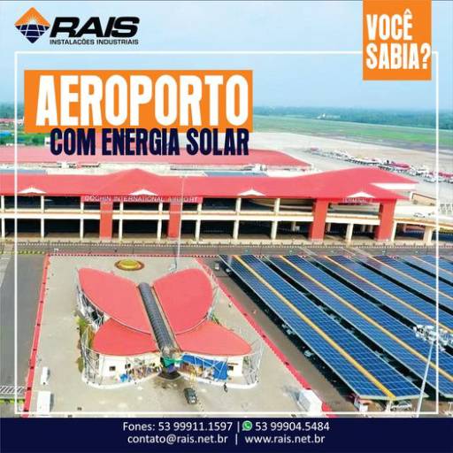Energia solar para aeroporto por Rais Instalacoes