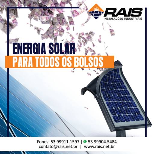 Comprar o produto de Energia solar barata em Energia Solar pela empresa Rais Instalacoes em Pelotas, RS por Solutudo