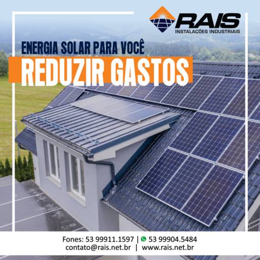 Comprar o produto de Energia solar para redução de gastos em Energia Solar pela empresa Rais Instalacoes em Pelotas, RS por Solutudo