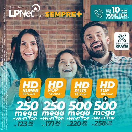 Combo Duplo por LPNet - Igaraçu do Tietê