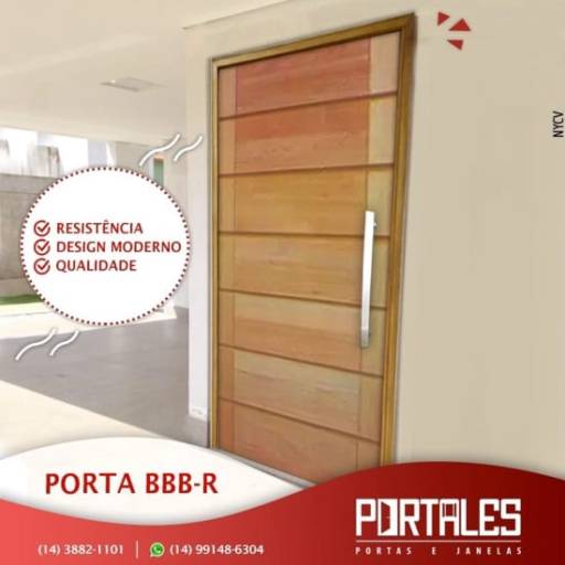 Comprar o produto de Portas Pivotantes em Madeira em Portas e Janelas pela empresa Portales Portas e Janelas em Ninho Verde II Eco Residence, SP por Solutudo