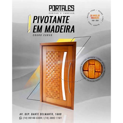 Portas Pivotantes em Madeira em Ninho Verde II Eco Residence, SP por Portales Portas e Janelas