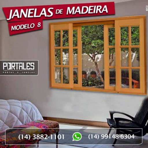 Janelas em madeira em Ninho Verde II Eco Residence, SP por Portales Portas e Janelas
