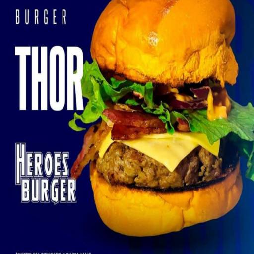 Comprar o produto de Hamburguer Artesanal - Burguer Thor em Hambúrguer Gourmet pela empresa Heroes Burger  em Botucatu, SP por Solutudo