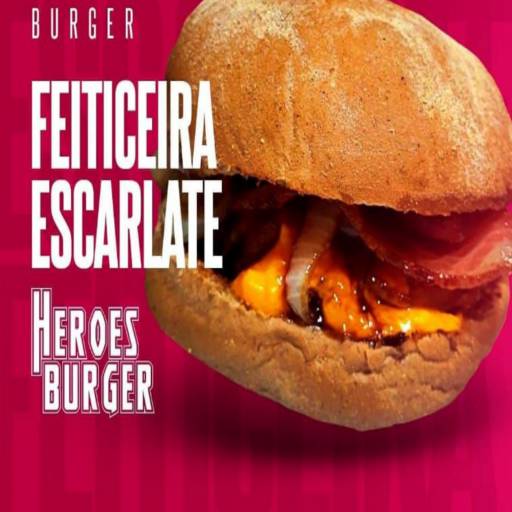 Comprar o produto de Hamburguer Artesanal - Feiticeira Escarlate em Hambúrguer Gourmet pela empresa Heroes Burger em Botucatu, SP por Solutudo