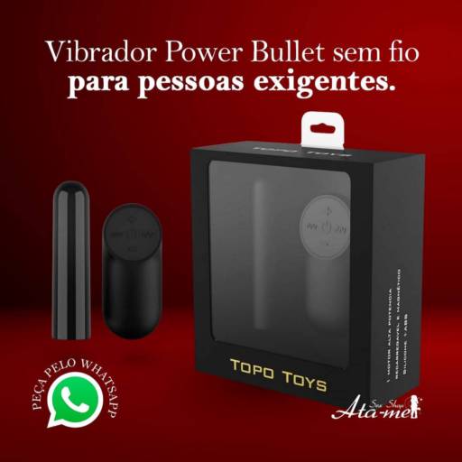 Vibrador Power Bullet sem fio