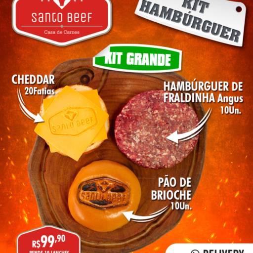 Kit Hambúrguer Santo Beef  por Santo Beef Açougue em Avaré 