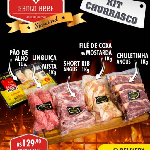 Kit Churrasco Santo Beef Avaré - Preparado para um Churrasco Perfeito por Santo Beef Açougue em Avaré