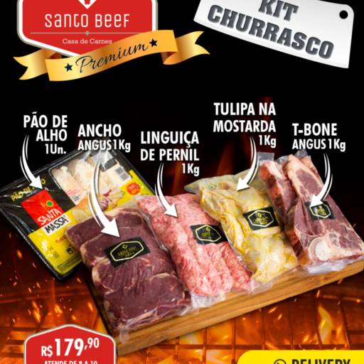 Kit Churrasco Santo Beef Avaré - Preparado para um Churrasco Perfeito por Santo Beef Açougue em Avaré