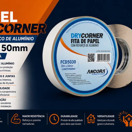 Fita Papel com reforço metálico