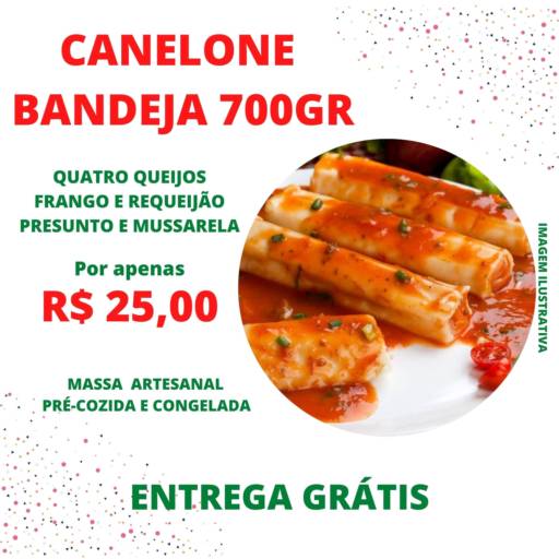 Comprar o produto de Canelone em Alimentos pela empresa Delicias Caseiras Jaú em Jaú, SP por Solutudo