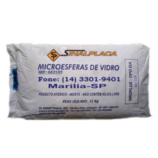 Micro-esfera de vidro por Sinalplaca