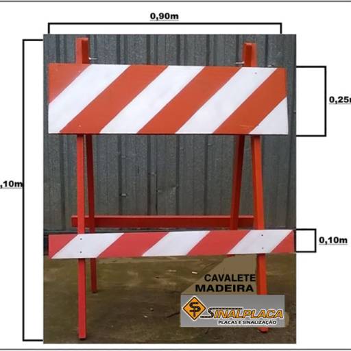 Cavalete de Madeira por Sinalplaca