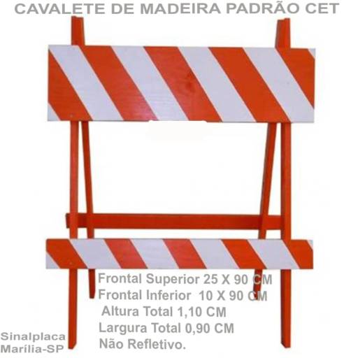 Cavalete de Madeira por Sinalplaca