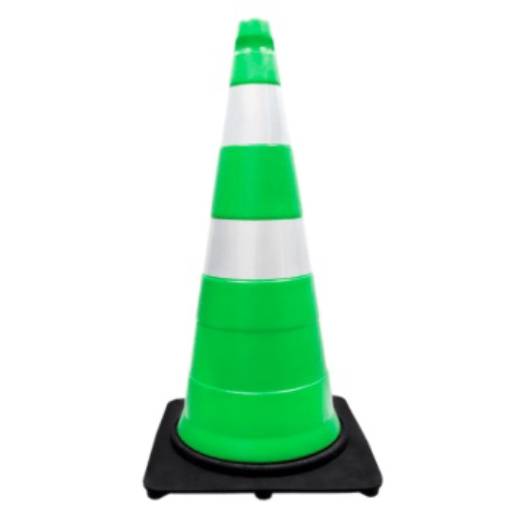 Cone de sinalização verde por Sinalplaca