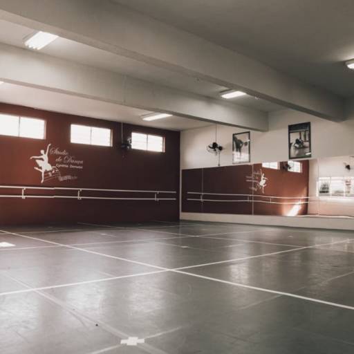 Espaço Físico - Salas de Aula com pisos flutuantes. Aulas híbridas. por Studio de Dança Cynthia Denadai