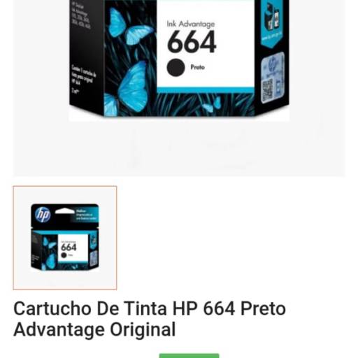 Comprar o produto de Cartucho de tinta HP 664 Preto  em Cartuchos pela empresa Jt Cartuchos em São Paulo, SP por Solutudo