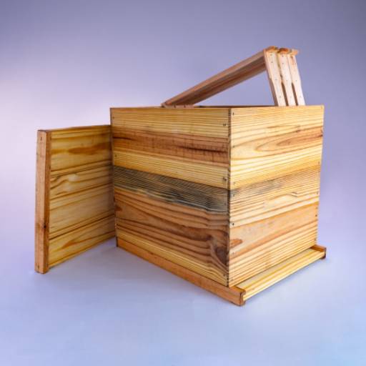 Caixa ninho com Melgueirão para apicultor por Fábrica de Caixas de Abelha Zé Colmeia