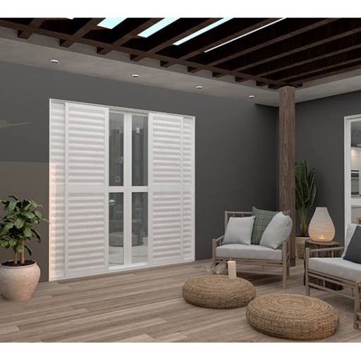 Portas de Correr Veneziana em Alumínio – Portales Portas e Janelas no Ninho Verde II Eco Residence por Portales Portas e Janelas