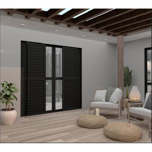 Portas de Correr Veneziana em Alumínio – Portales Portas e Janelas no Ninho Verde II Eco Residence por Portales Portas e Janelas