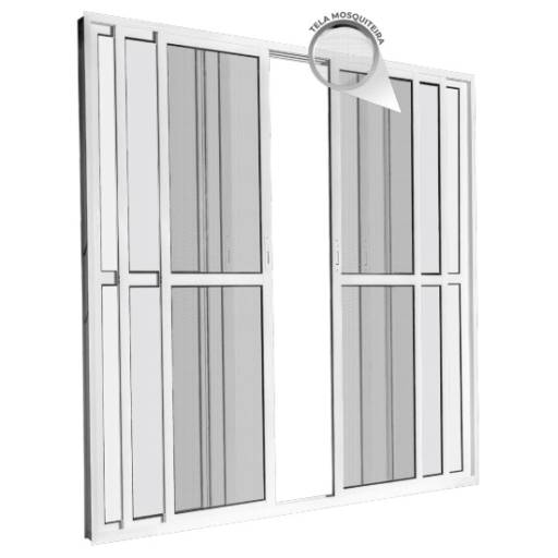 Portas de Correr Veneziana em Alumínio – Portales Portas e Janelas no Ninho Verde II Eco Residence por Portales Portas e Janelas