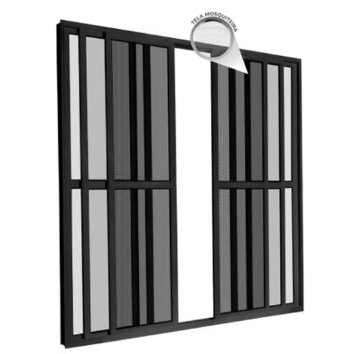 Portas de Correr Veneziana em Alumínio – Portales Portas e Janelas no Ninho Verde II Eco Residence por Portales Portas e Janelas