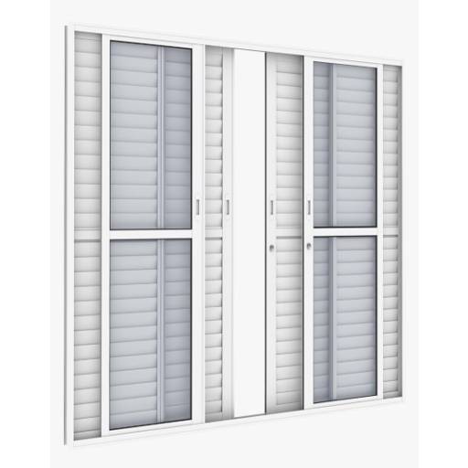 Porta Veneziana em Ninho Verde II Eco Residence, SP por Portales Portas e Janelas