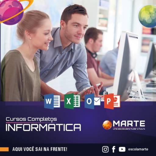 Comprar o produto de Curso de informática online em Cursos pela empresa Escola Marte em Marília, SP por Solutudo