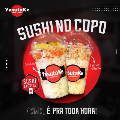 Comprar o produto de Sushi no Copo em Ofertas: Bares e Restaurantes pela empresa Yasutake Sushi Express em Botucatu, SP por Solutudo
