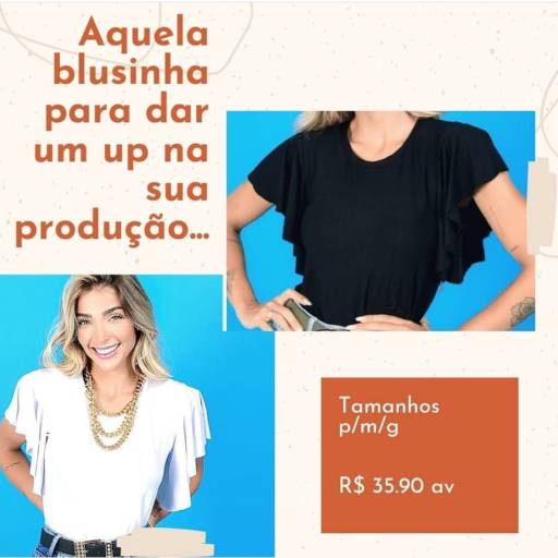 Comprar o produto de Aquela blusinha que dá um up na sua produção!!!! em Vestuário pela empresa Look Vila Fonte Leopoldina em Leopoldina, MG por Solutudo