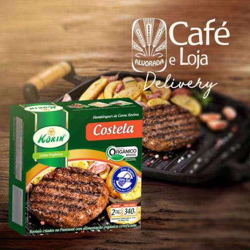 Comprar o produto de Hambúrguer bovino orgânico em Café Gourmet Orgânico pela empresa Café e Loja Alvorada em Botucatu, SP por Solutudo
