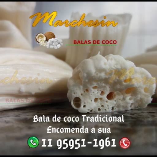 Bala de Coco Tradicional por Balas de Coco Signora Marchesin