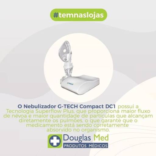 Comprar o produto de Nebulizador G-TECH Compact DC1 em Equipamentos Médicos pela empresa Douglas Med em Aracaju, SE por Solutudo