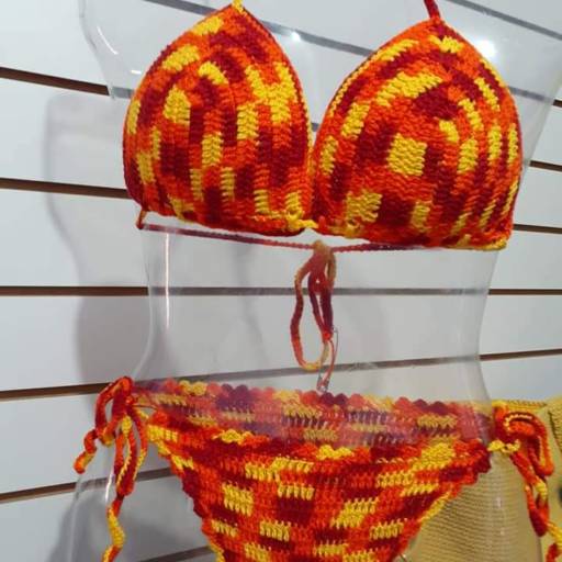 Biquíni de crochê estampado em Bauru por SAC'S Moda Verão