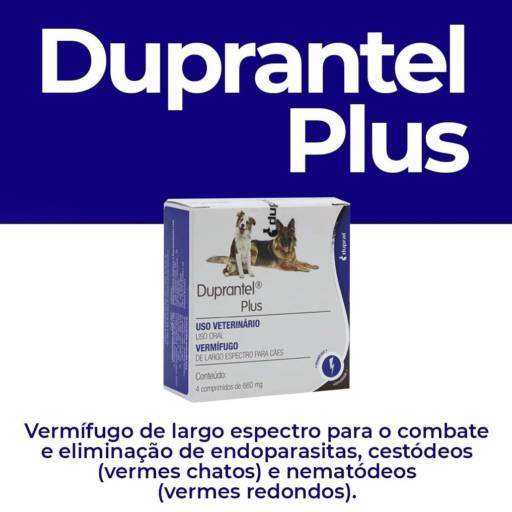 Comprar o produto de Duprantel Plus  em Medicamentos pela empresa Patas Molhadas Petshop  em Foz do Iguaçu, PR por Solutudo