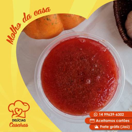 Molho de Tomate Caseiro por Delicias Caseiras Jaú
