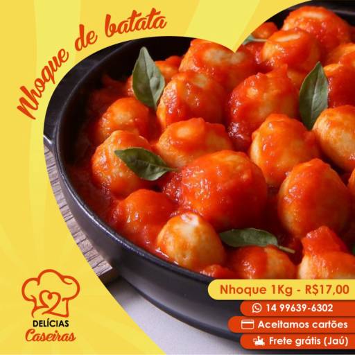 Comprar o produto de Nhoque de Batata em Nhoque pela empresa Delicias Caseiras Jaú em Jaú, SP por Solutudo