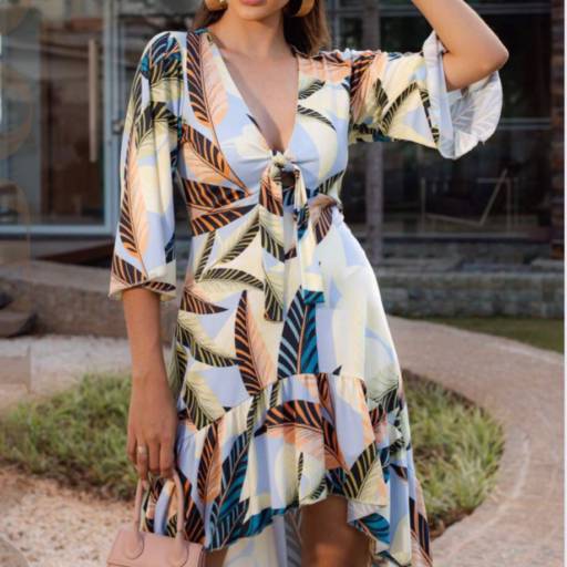 Conjuntinho Vestido Mullet Riche Estampado em Bauru por Meninas Modas e Acessórios 