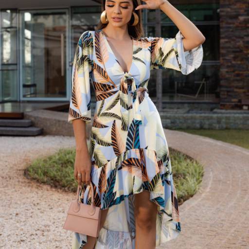 Conjuntinho Vestido Mullet Riche Estampado em Bauru por Meninas Modas e Acessórios 