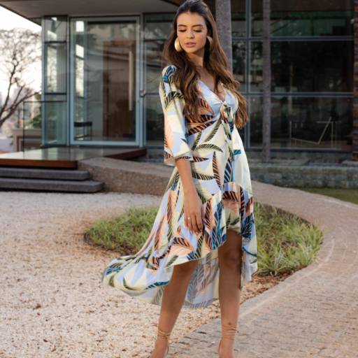 Conjuntinho Vestido Mullet Riche Estampado em Bauru por Meninas Modas e Acessórios 