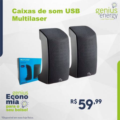 Caixas De Som USB Multilaser 