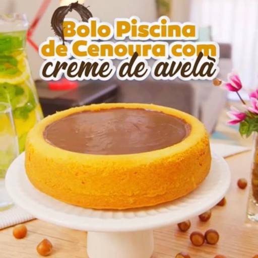Bolo Piscina de Cenoura com Creme de Avelã por Casa de Bolos - Loja 2
