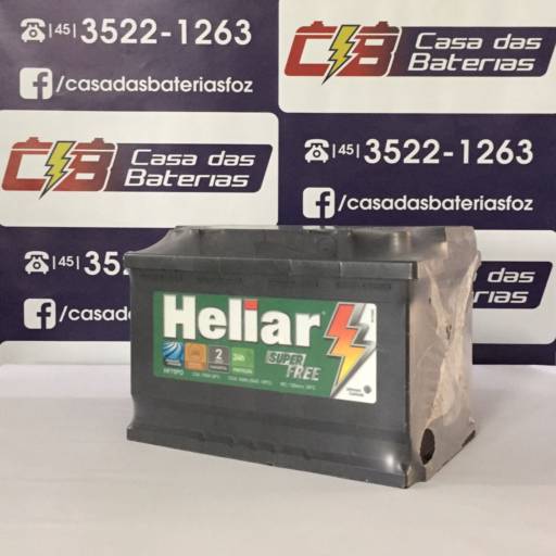 Bateria Heliar HF75PD em Foz do Iguaçu, PR por Casa das Baterias