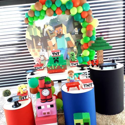 Decoração do Minecraft por Pequenino Festas