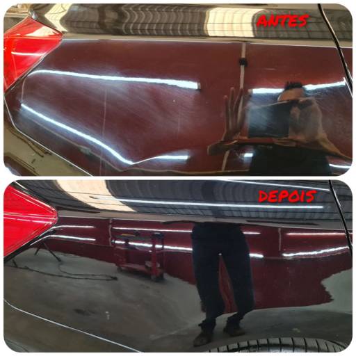 Lateral de um Honda Civic que passou por uma repintura 